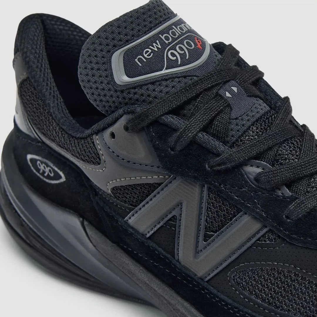  2024 New Balance 990v6 Triple Black 990v6 